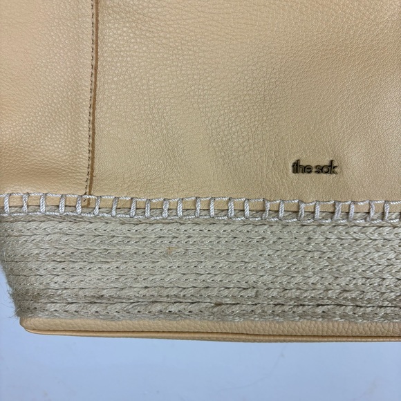 The SAK “Sierra” shoulder bag-Buttercup Espadrille leather w/crochet trim - Picture 9 of 16